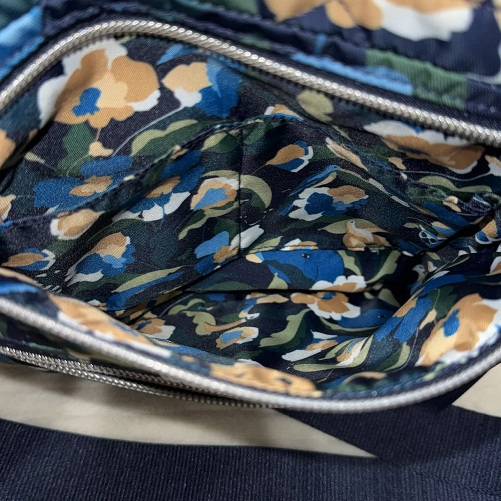 Vera Bradley Performance Twill Triple Zip Hipster Crossbody Bag - Immersed Bloom